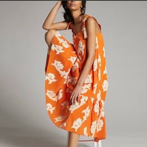 Anthropologie Phoebe flounced dress